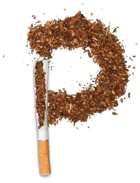 Arka plan üzerinde bir sigara füme — Stok fotoğraf
