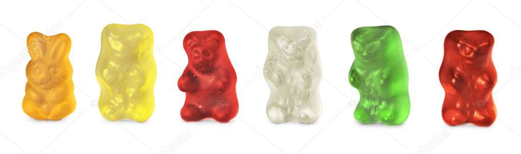 Childhood and jelly bears candies 
