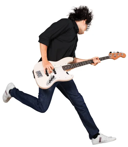 Mladý muž hrát na kytaru — Stock fotografie