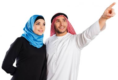 mutlu Müslüman Çift