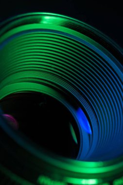 Kamera objektifi lens yansımaları ile