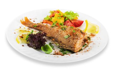 Sebzeli ızgara balık 