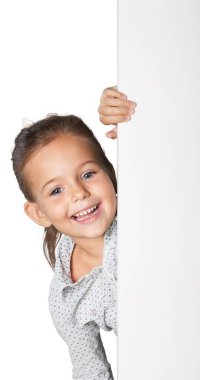 gülümseyen kız beyaz boş