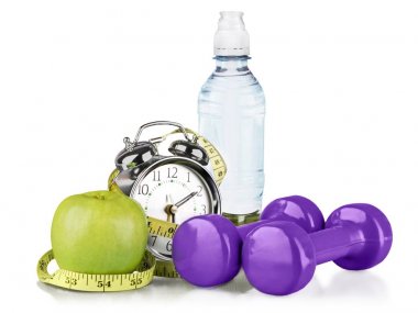 dumbell ağırlık ölçme bant ile