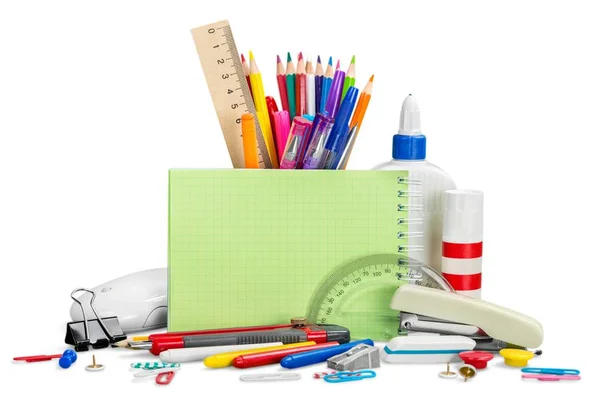 School stationery composition — Stock Photo, Image