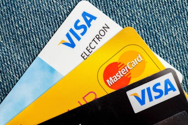 信用卡业务 — 图库照片