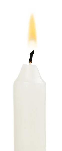 Uma vela acesa — Fotografia de Stock