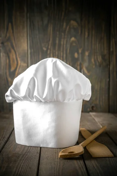 Sombrero de chef blanco — Foto de Stock