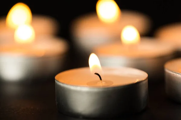 Candles through the darkness — Stock Photo, Image