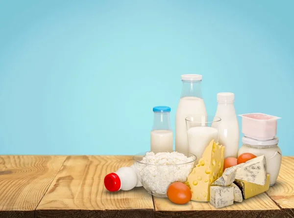 Collezione di prodotti lattiero-caseari — Foto Stock