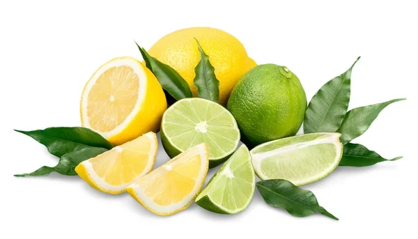 Montón de limas y limones — Foto de Stock