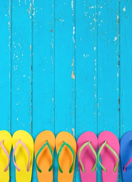 Rubber sandals flip flops — Stock Photo, Image