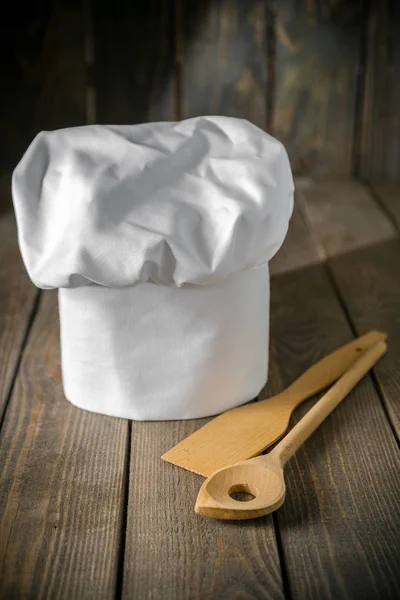 Cappello da chef bianco — Foto Stock