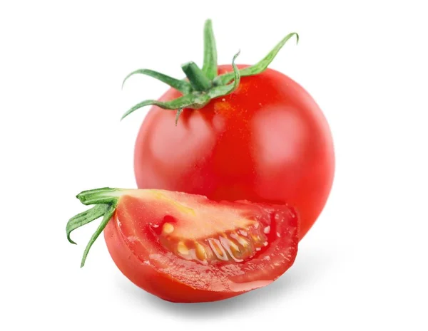 Rote Tomaten isoliert — Stockfoto