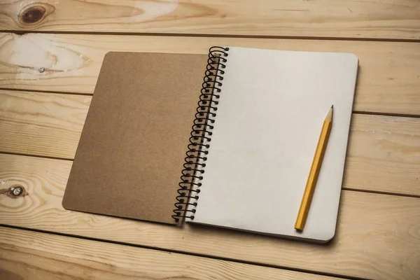 Prázdná spirála notebook — Stock fotografie