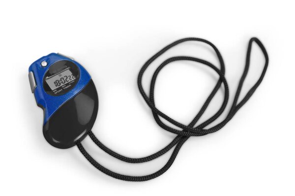 Electronic sport timer isolated on white background