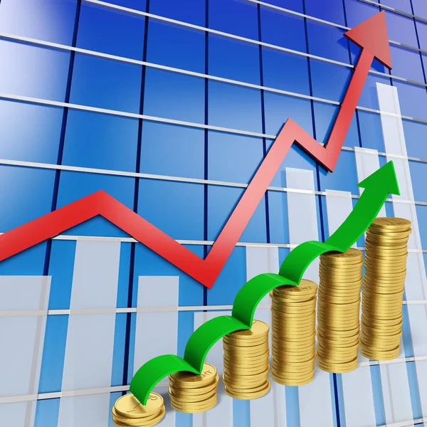 Altın sikke ve grafik