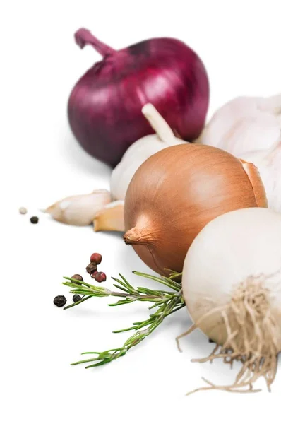 Close-up of fresh onions — Stock Photo, Image