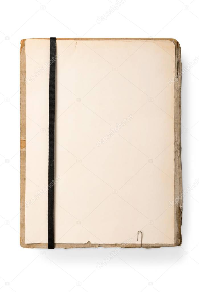 Yellow file folder isolated on white background 