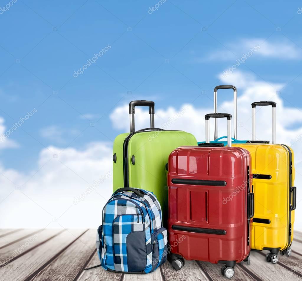 beautiful Colorful suitcases