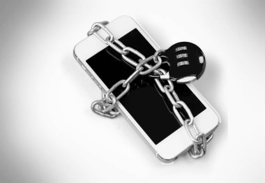 şifreli kilit asma kilit ile Smartphone