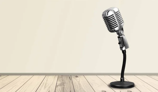 Retro style microphone — Stock Photo, Image