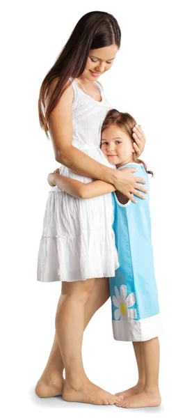 Madre e figlia abbracciare — Foto Stock