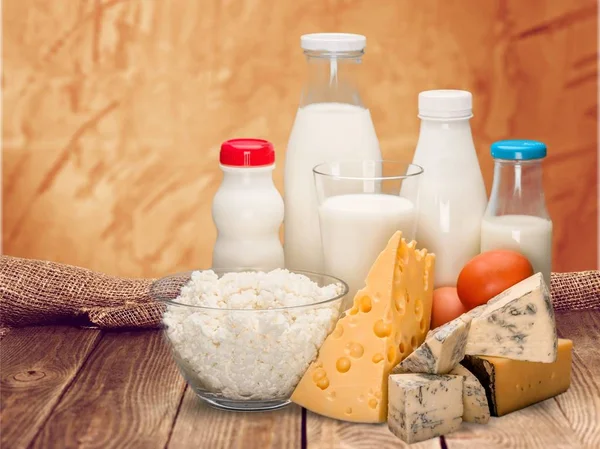 Dairy products collection — Stock Photo, Image