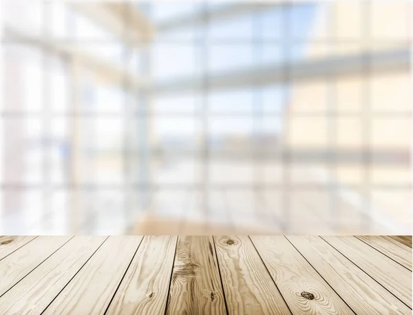 Prázdný dřevěný stůl — Stock fotografie