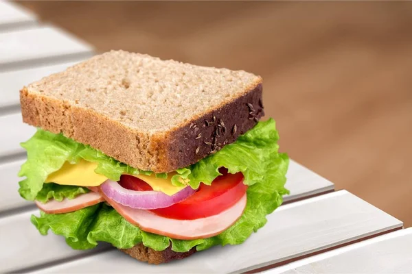 Fresh tasty sandwich — Stock Photo, Image