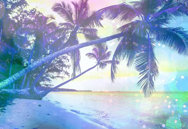 Красивый тропический песчаный пляж — стоковое фото