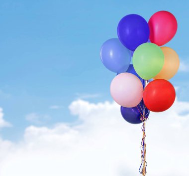 renkli balonlar demet
