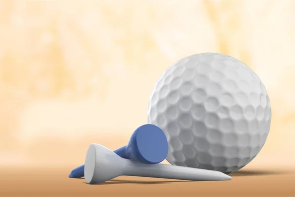 Один мяч для гольфа — стоковое фото