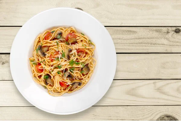 Italian pasta with tomatoes — Stock Photo, Image