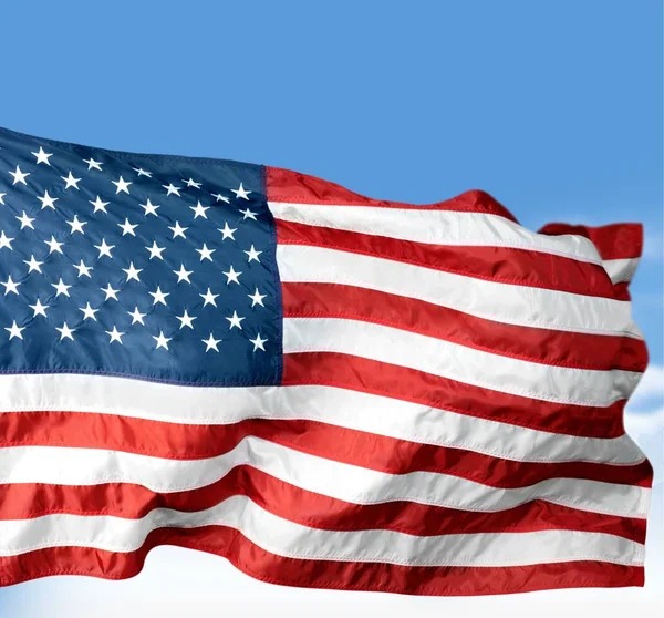Unated Πολιτείες Αμερικής σημαία — Φωτογραφία Αρχείου