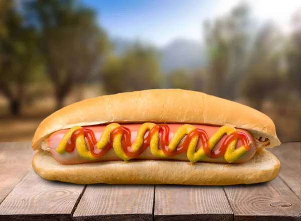 Gustoso hot dog — Foto Stock