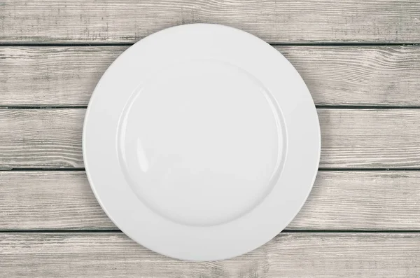 Empty Ceramic Plate Isolated — Stock Photo, Image