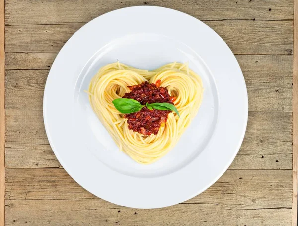 Spaghetti pasta with sauce — Stock Photo, Image