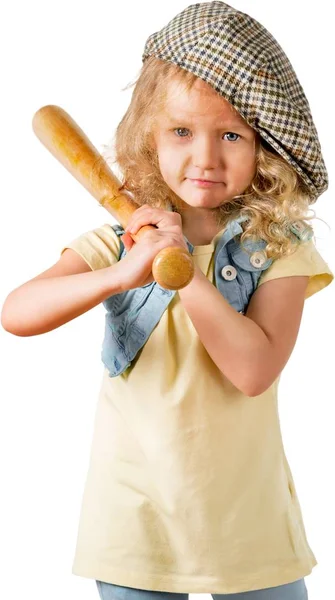 Cute girl in amusement park — Stock Photo, Image