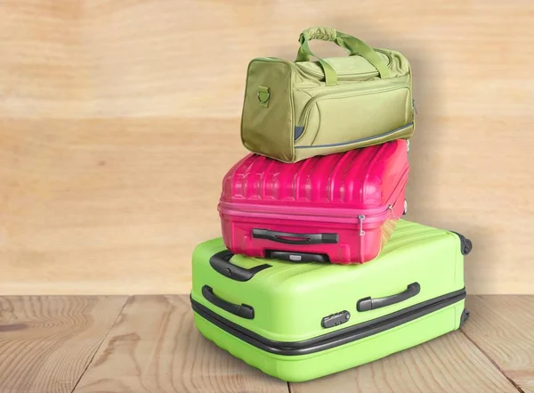 Krásné barevné kufry — Stock fotografie