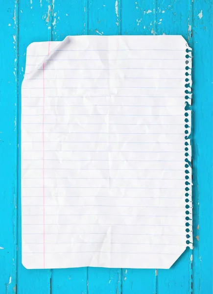 One Sheet Notebook Background — Stock Photo, Image