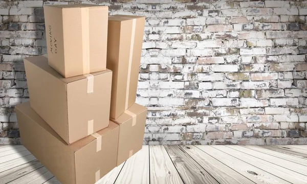 Diferentes cajas de cartón — Foto de Stock