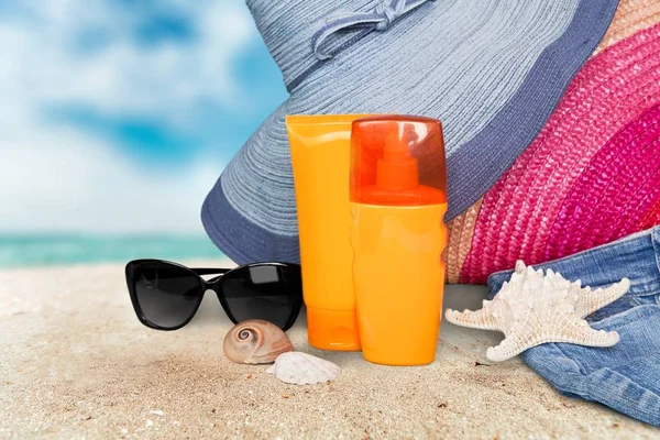 Beach staff on sand — Stock Photo, Image