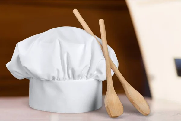 Λευκό καπέλο σεφ — Φωτογραφία Αρχείου
