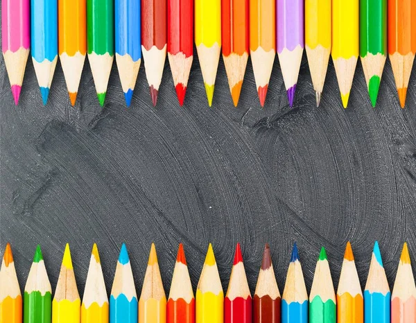 Олівці кадру кольору — стокове фото
