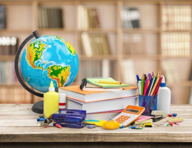 Okul Kırtasiye kompozisyon