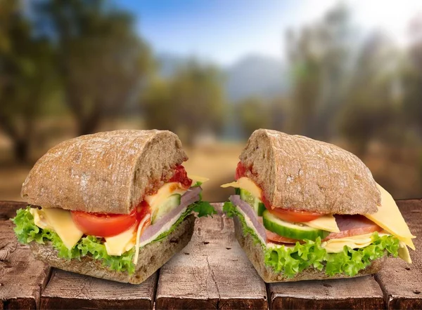 Verse smakelijke sandwiches — Stockfoto