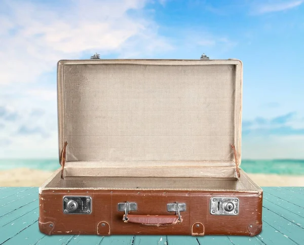 Pusta walizka Vintage — Zdjęcie stockowe