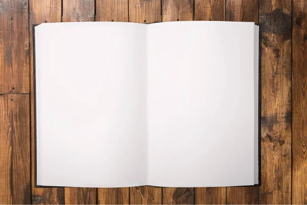 Apri quaderno vuoto — Foto Stock