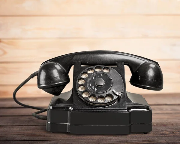 Retro svart telefon — Stockfoto